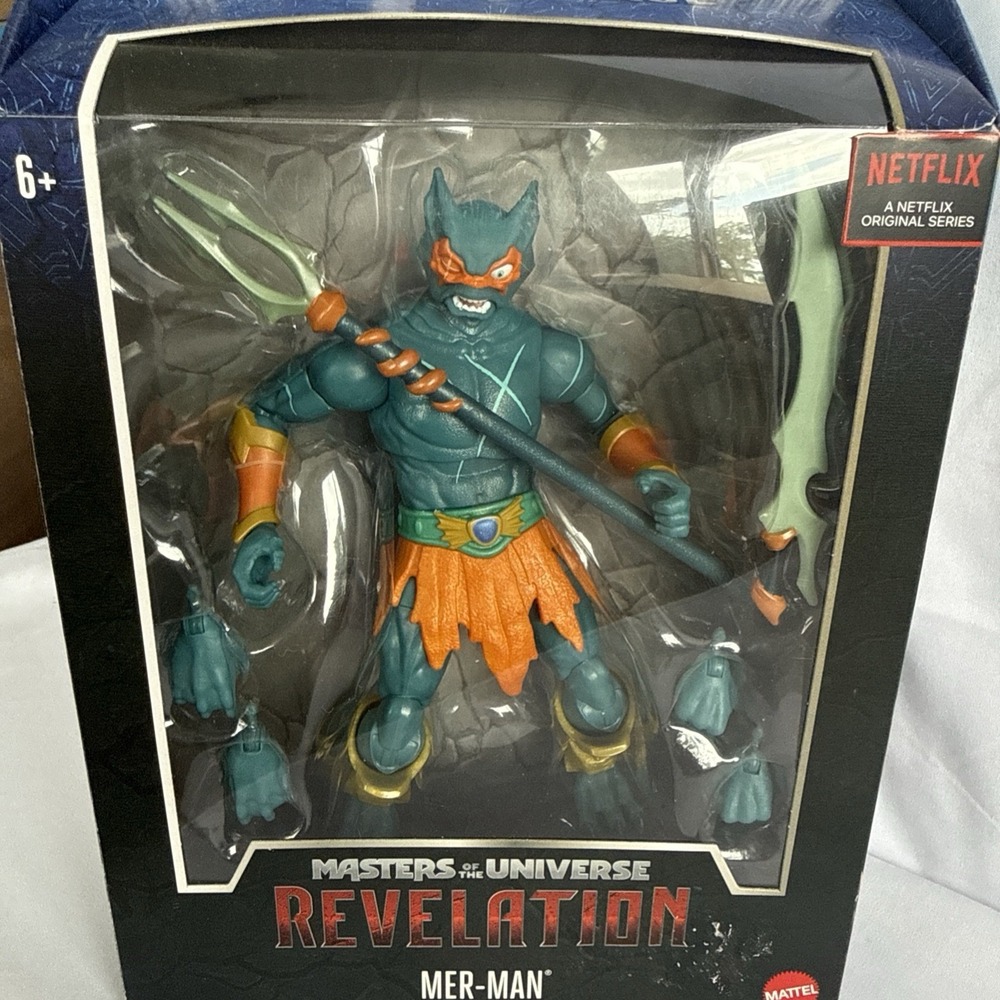 Masters of the Universe Revelation Mer-Man 7" Figure Mint in Box